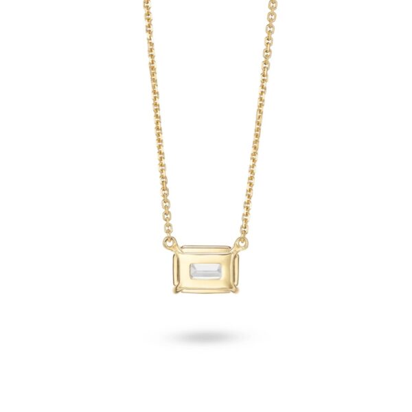 1 carat emerald diamond necklace - Image 3